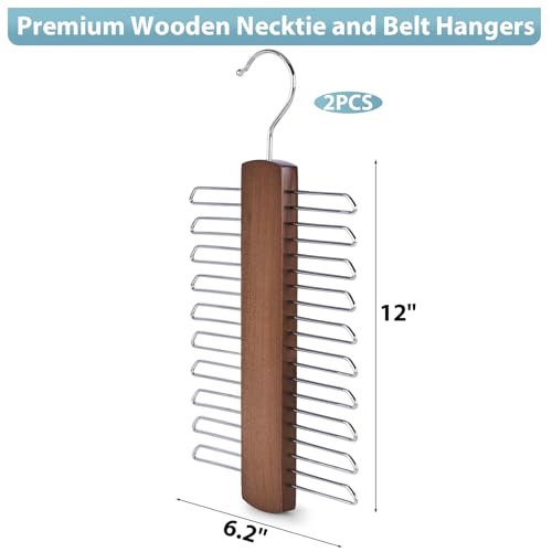 Hakday 2Pcs Tie Rack For Closet thumb #1