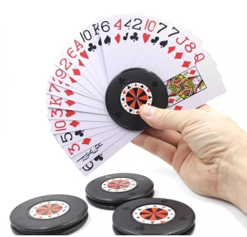 Suporte para Cartas de Baralho, Kit com 4 Peças, Organizador Circular