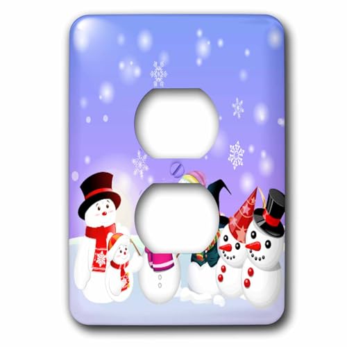 Coque pour interrupteur bonhomme de neige pour décorer la chambre enfant en hiver