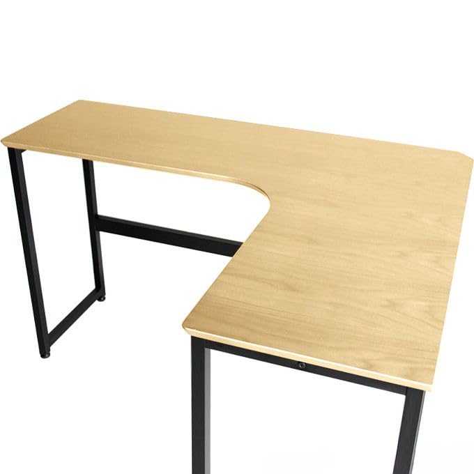 木製 L字型デスク 幅100＋120] 2点セット 天然木 L字型デスク【超大型商品】〔71020109