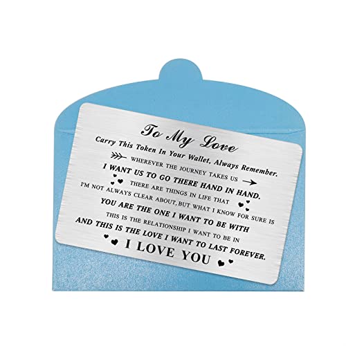 Image of TGCNQ Romantic Gifts for Her for Valentines Christmas Mother's Day, Wallet Card for Her Girlfriend