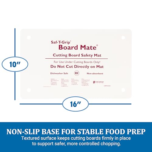 Carlisle FoodService Products CBM1016 Saf-T-Grip Board-Mate Nonslip Cutting Board Mat, 16" Width x 10" Height