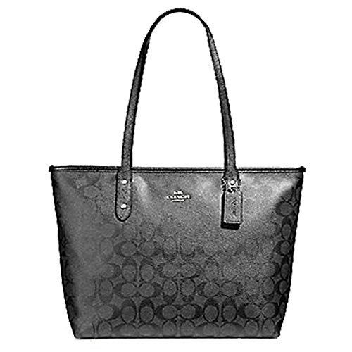 Preisvergleich Produktbild Coach Signature City Handtasche mit Reißverschluss, Gunmetal
