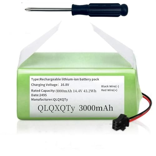 QLQXQTy 3000mAh Replacement Battery Compatible with eufy Rob