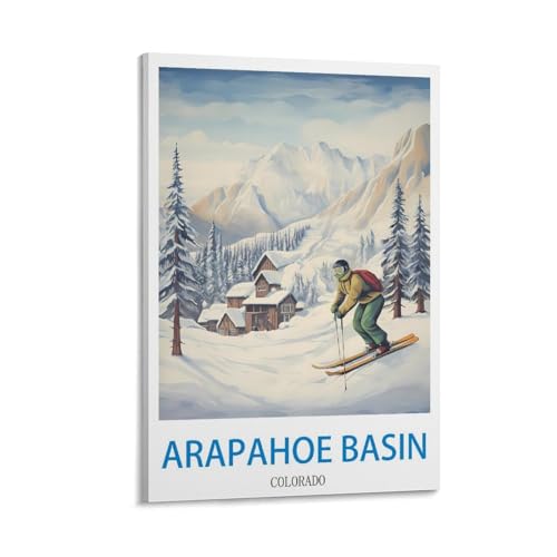 Toile vintage du bassin du Colorado HeyBox Arapahoe 60x90 cm décorative pour salon