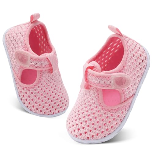 FEETCITY Kids Swim Shoes Barefoot Aqua Socks Non-Slip Beach Pool for Baby Boys Girls