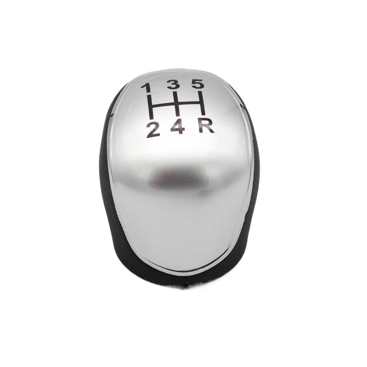WLNWERDPKK Gear Shift Knob 1PCS for Mondeo 4 Mk4 for Focus for S-Max for C- Max for Kuga for Galaxy 5/6 Speed Gear Shift Knob Stick Knob(Silver 5 Speed)