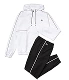 Lacoste Men's SPORT Crocodile Print Tracksuit, White/Black/Red/Black, 2XL