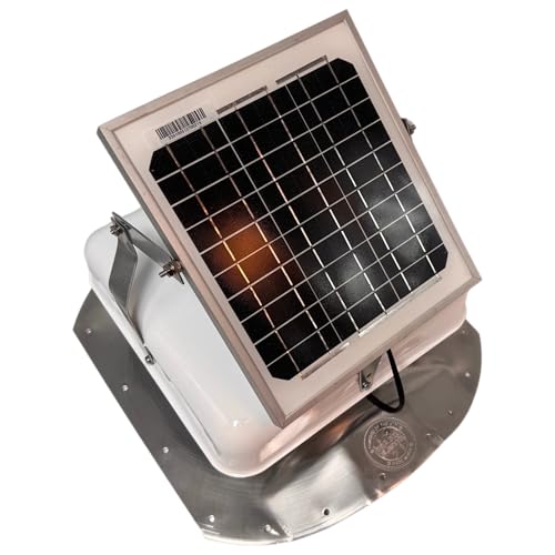 Extractor solar lateral para contenedor de envío blanco ajustable para ventilación de techo 7