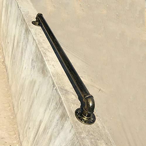 Rambarde de securite en acier retro de 2.9m avec fixation murale ultra stable - 7