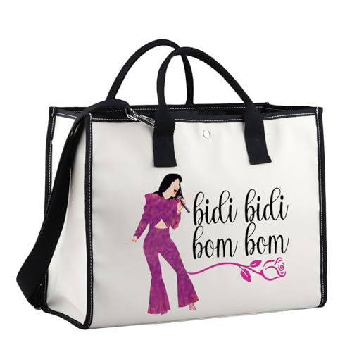 XYANFA Music Selen Tote Bag Bidi Bidi Bom Bom Selen Latin Dance Lyric Gift Fans Canvas Tote Bag3
