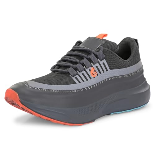 Image of Centrino Sporty Sneakers for Man | Shoes for Men Stylish | Casual Lightweight Lace-Up Canvas Walking Shoes | Cushioned Insole | Breathable Comfortable Anti-Skid | Mens Sports Shoes for Daily Outings (6830)