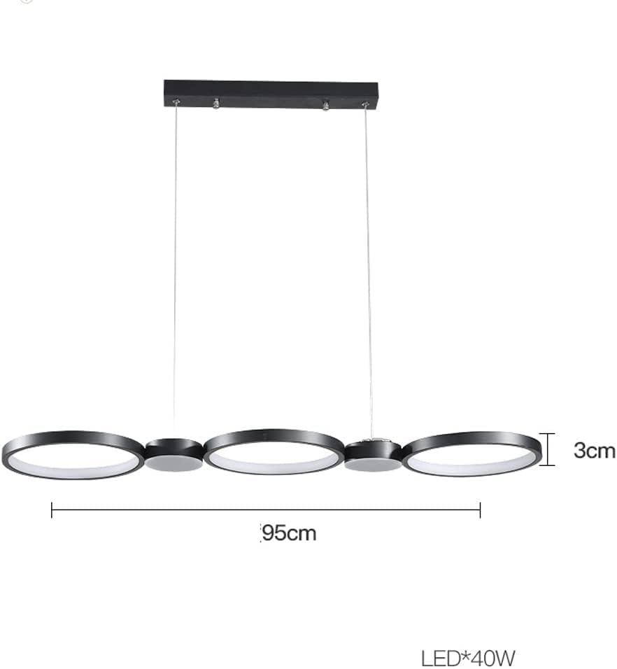 Éclairage de plafond pour îlot central et luminaire suspendu LED 40W variable