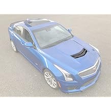 Replacement For 2016-2019 Cadillac ATS-V GM Factory Style CARBON FIBER Front Hood Vent Louver Cover VENT-247-BKCF