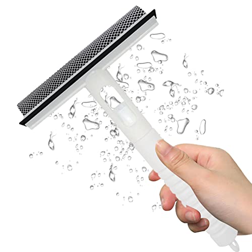Mirror cleaner, window squeegee with spray bottle, glass wiper, shower squeegee, mirror squeegee, glass wiper for bathroom mirrors, tiles and cleaning staff