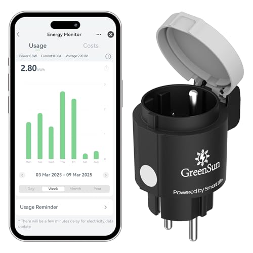 Prise connectée extérieure étanche IP44 type E avec minuterie Smart Life
