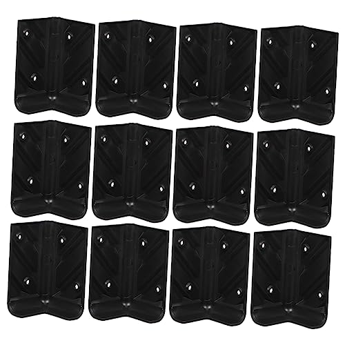 ARTIBETTER 12pcs Abs Plastic Cabinet Protector Edge Guard Corner Protectors for Furniture Black Corner Guards