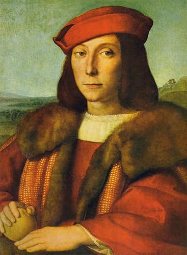 Impression sur toile Jeune homme au fruit de Raphaël, affiche peinture moderne 60x90