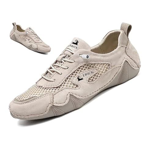 Lymphvity Classic ltalian Handmade Suede Sneakers for Womens,Outdoor Non Slip Low Top Breathable Chukka Boots Sports Beck Walking Casual Shoes
