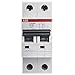 Price comparison product image ABB S202M-B10 Miniature Circuit Breaker, 2 Pole, Type B, 10/15kA Breaking Capacity, 10 Amp Current (2CDS272001R0105)