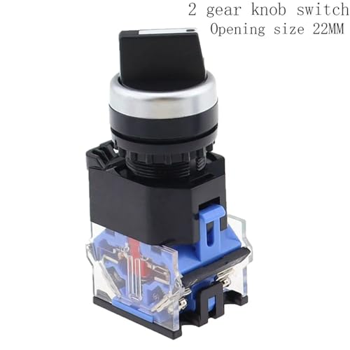 Interruptor selector 22mm para sustitución de mandos dañados con contactos de plata 2