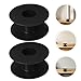 Veemoon 6pcs Plastic Wire Spools Cord Reels Small Empty Heating Wire Spool Extension Cord Organizer Cable Storage for Electronics Black