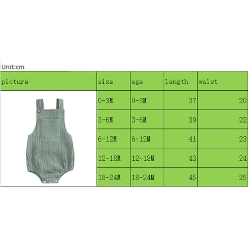Sasaerucure SRC-TVKE-E41LRTQA4 Infant Baby Girl Boy Romper Bodysuit Linen Solid Sleeveless Jumpsuit Overalls One Piece Outfit Summer Clothes thumb #6