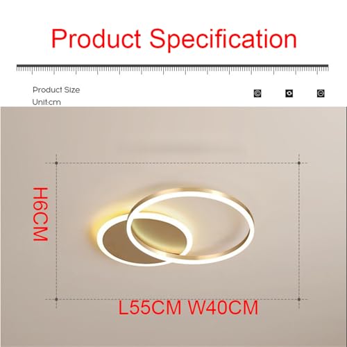 Lampe de plafond dimmable avec télécommande pour grand salon - 5