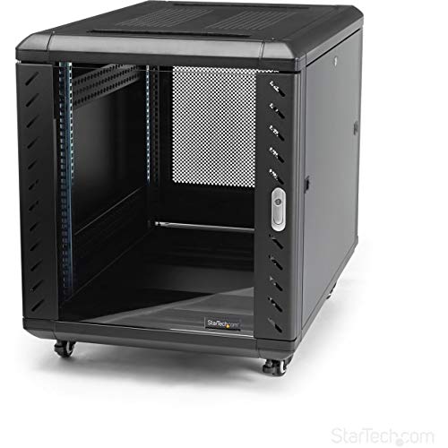 StarTech.com 12U AV Rack Cabinet - Network Rack with Glass Door - 19 inch Computer Cabinet for Server Room or Office (RK1236BKF) StarTech.com 12U AV Rack Cabinet - Network Rack with Glass Door - 19 inch Computer Cabinet for Server Room or Office (RK1236BKF)
