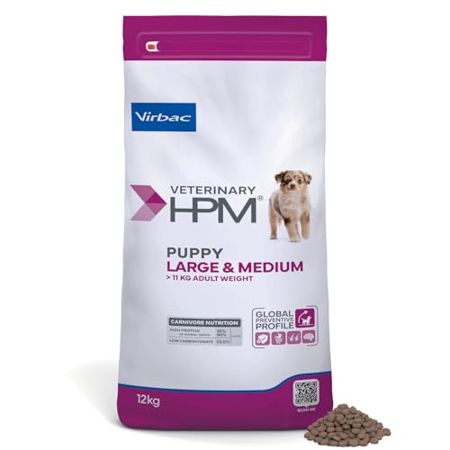 Virbac Veterinary HPM Vet Dog Baby M/L Nourriture pour Chien 12 kg
