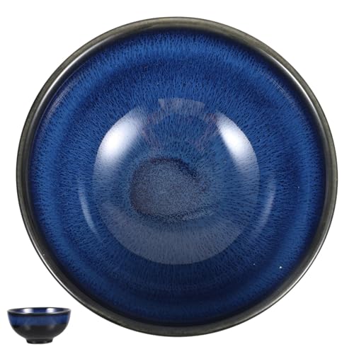 Garneck Keramik Ramen Schüssel Blau Glasiert Japanische Heim...