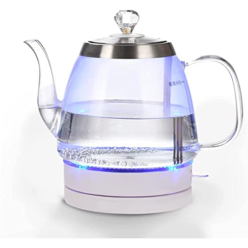 SEYFI Glass Kettle 1.2L, 1500W, Blue LED, 360° Rotation