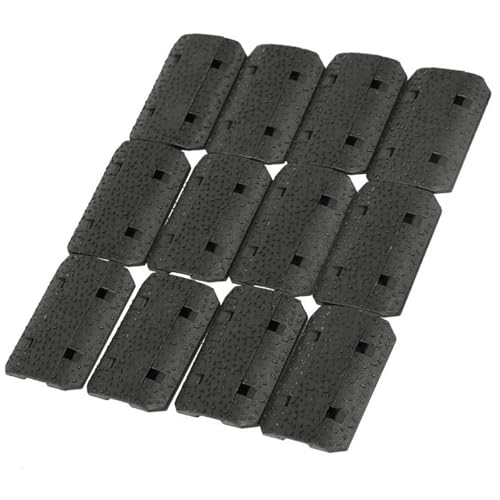 TEEWOOM Polymer Wide Rail Pressure Switch Cable Guides Clips for M System Hunting and Shooting Black