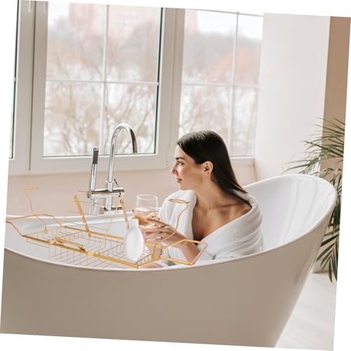 Étagère de bain extensible en acier inoxydable durable et chic