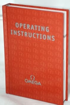 Hardcover OMEGA Watch Operating Instructions in English, Francais, Espanol, Deutsch, Italiano and others Book