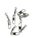 610 Pcs Fishing Swivel Sea Terminal Tackle Clip Connector Solid Coastlock Bulk Lots 07192 Snap Rolling Test 8kg Cross Lock