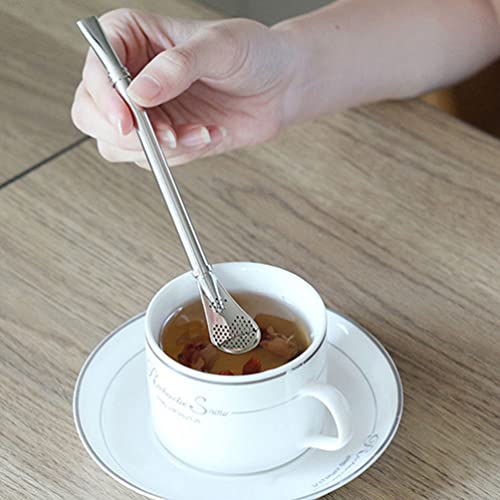 EXCEART Yerba Mate Bombilla Kalebas Drinken Filter Stro Afneembare Thee Stro Herbruikbare Roestvrij Staal Koffie Roer… - Image 7