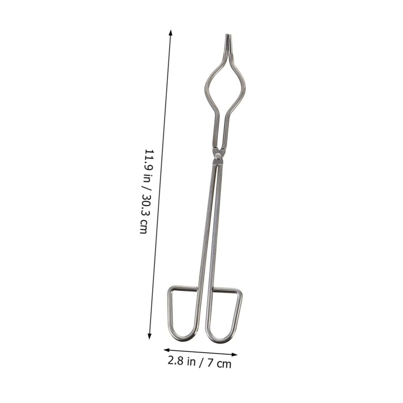 Morsetti Per Crogioli in Acciaio Inox Da Laboratorio 4 Pezzi (20-35 Cm) Pinze Resistenti Alla Corrosione Per Becher e Provette Uso Scientifico e Scolastico