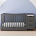 Graco Remi All-in-One Convertible Crib with Drawer & Changer - Jpma-Certified Convertible Crib with Storage Drawer, Gray, 116.73 pounds