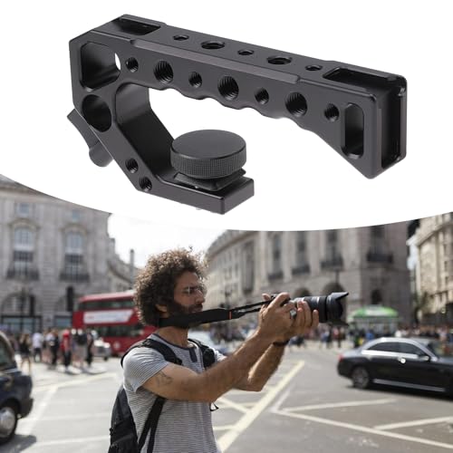 Mango superior de cámara para grabación de vlogs con iluminación y audio 2