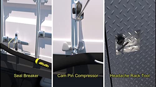 Leverage Bar For Shipping Container Doors - And More, Steel - By Shipping Container Safety International 6F706E626172, Flat Black, Yellow #TOP5