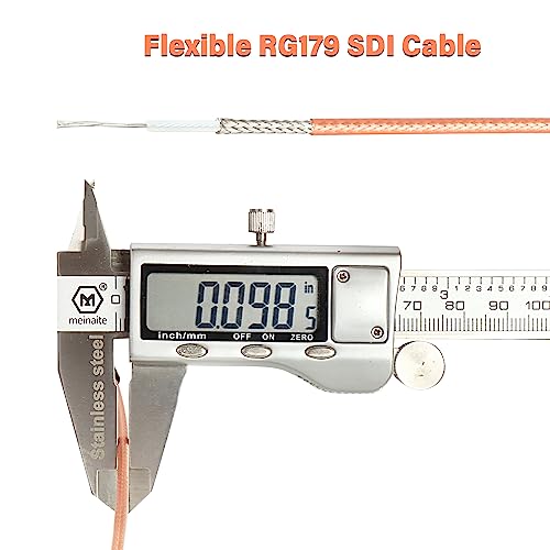 Image of XRDS -RF SDI Cable 5ft, Flexible 3G HD-SDI Cables, BNC to BNC Video Cable 75 Ohm RG179 Extension Cable for 4K 1080P 3G-SDI Camera Monitor Vedio Recorder HDMI Converter