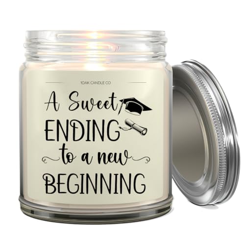 1OAK Vanilla Scented Candles Gifts for Women - Graduation Candle Gifts - 2024 Graduation Gifts for Her Him - College High School Senior 2024 Gifts - Graduation Gifts 2024 Clear