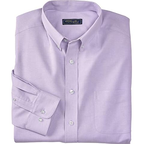 Kingsize Men's Big & Tall Wrinkle-Free Oxford Dress Shirt - 26 35/6, Soft Purple Cover