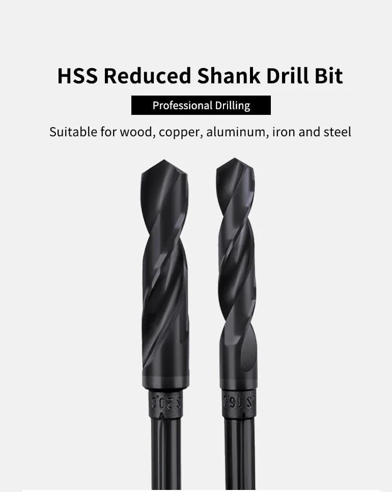 1pcs HSS Fried Dough Twists Drill 9.7mm 12.7mm Shank Metal Drill
