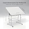 ALL4JIG 1500 Piece Light-Weight Adjustable Tilting Plastic Jigsaw Puzzle Table for Adults, 25.59x34.25 Multi-Functional Puzzle Board with 4 Drawers & Protective Cover, 45-Degree Any-Angle Tilt