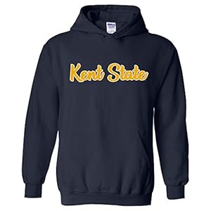 AH1240 – Kent State Golden Flashes Basic Script Hoodie – Large – Navy