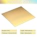 Nuogo 6 Pieces Brass Sheet 6 x 6 Inches 20 Gauge Thickness Brass Plates Double Sided Film Attached Metal Shims Thin Metal Sheets for Crafts DIY Decoration Hobbies (0.5mm)