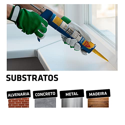 Sika - Selante de poliuretano - Sikaflex-1A Plus Branco - Selante/Adesivo - Ideal para juntas de fac