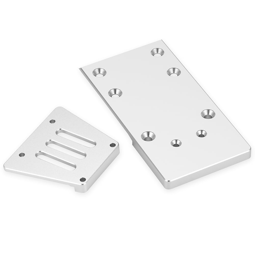 MORLORDY RC Chassis Wheelbase Extension Kit for TRX 1/10 Bandit, Rustler, Drag Racing RC Car Upgrade Parts (Silver, 40MM)